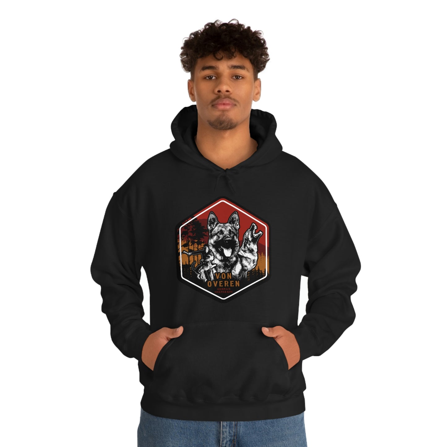 Von Overen German Shepherds Unisex Heavy Blend™ Hooded Sweatshirt