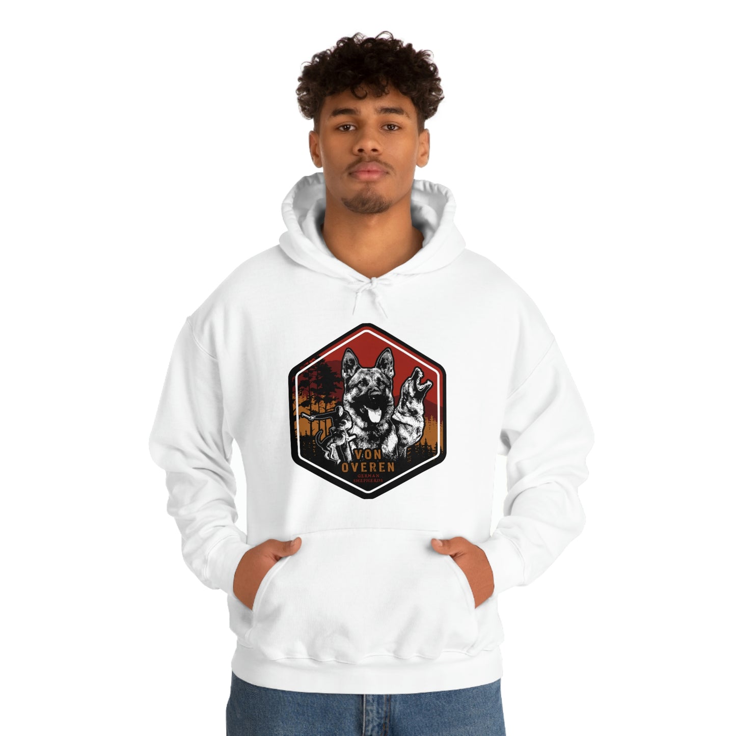 Von Overen German Shepherds Unisex Heavy Blend™ Hooded Sweatshirt