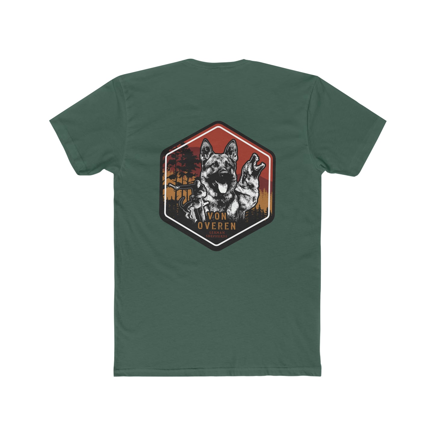 Von Overen German Shepherds Men's Cotton Crew Tee