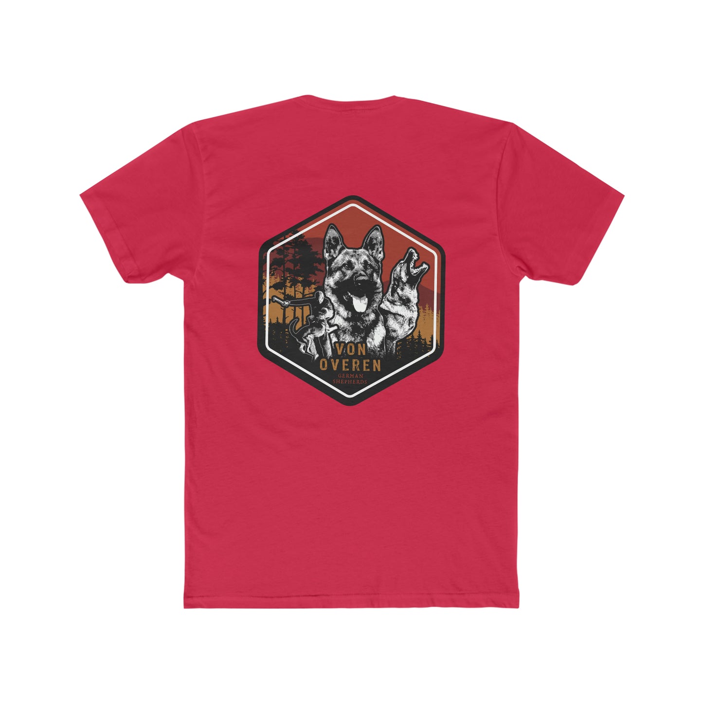 Von Overen German Shepherds Men's Cotton Crew Tee