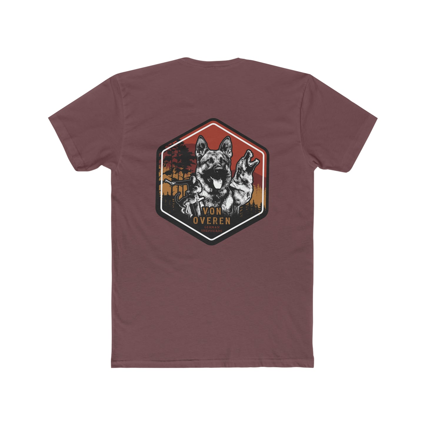 Von Overen German Shepherds Men's Cotton Crew Tee