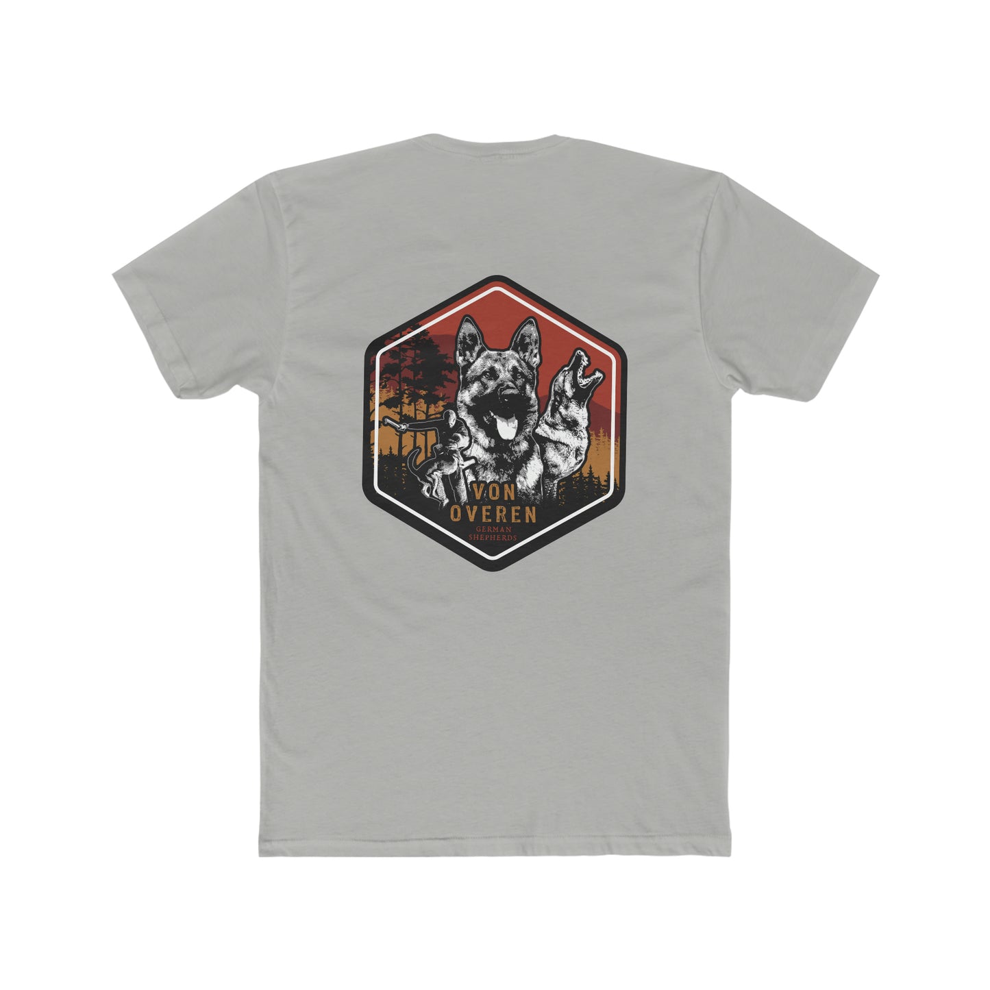 Von Overen German Shepherds Men's Cotton Crew Tee