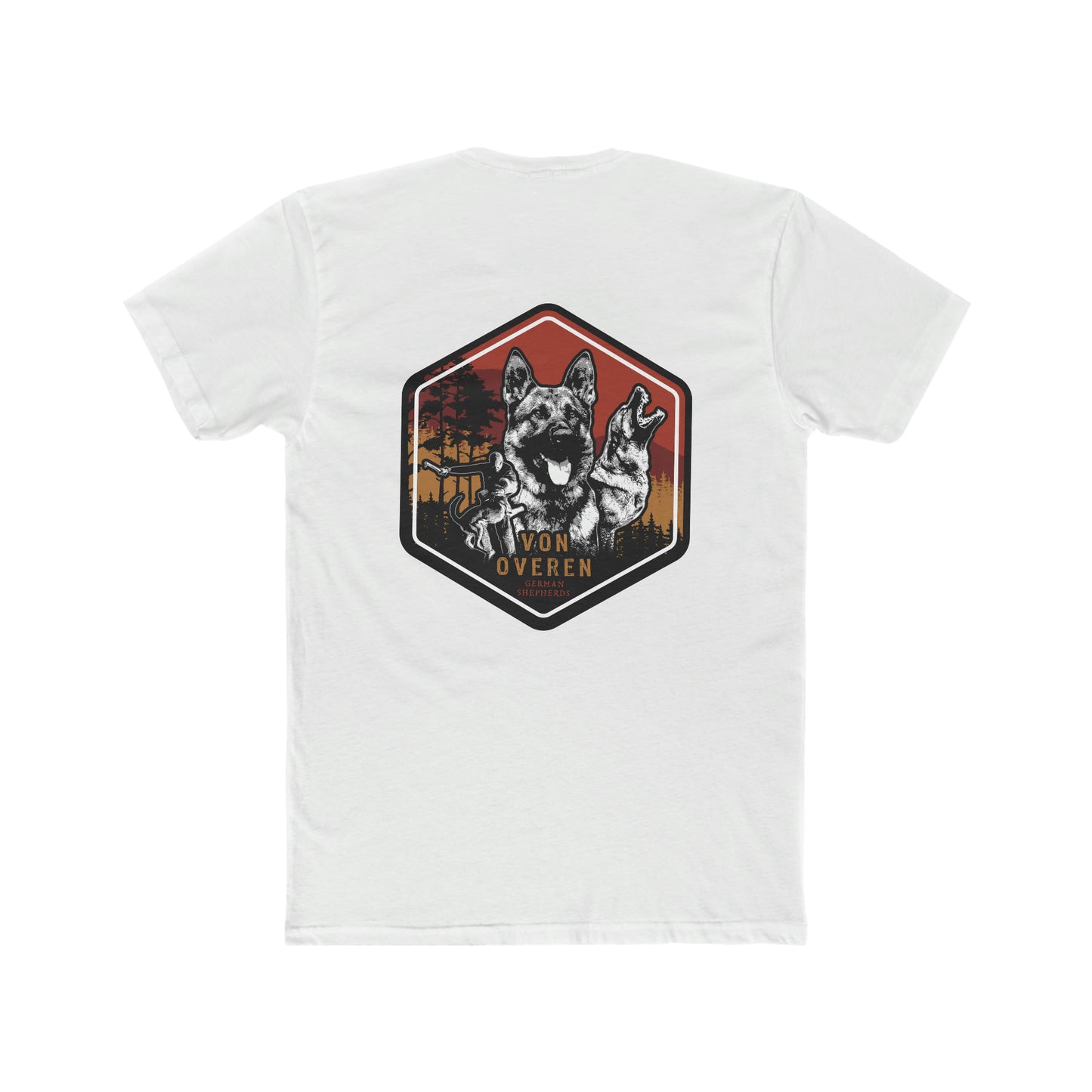Von Overen German Shepherds Men's Cotton Crew Tee