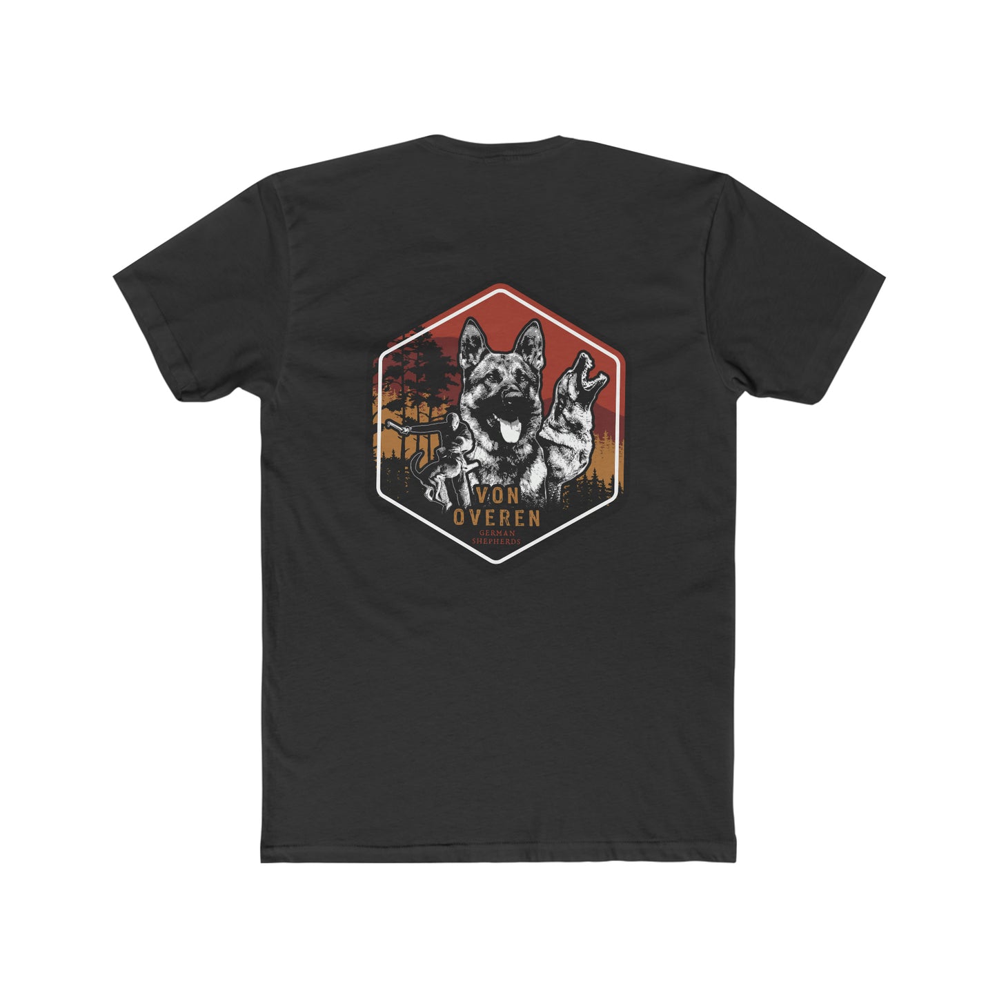 Von Overen German Shepherds Men's Cotton Crew Tee