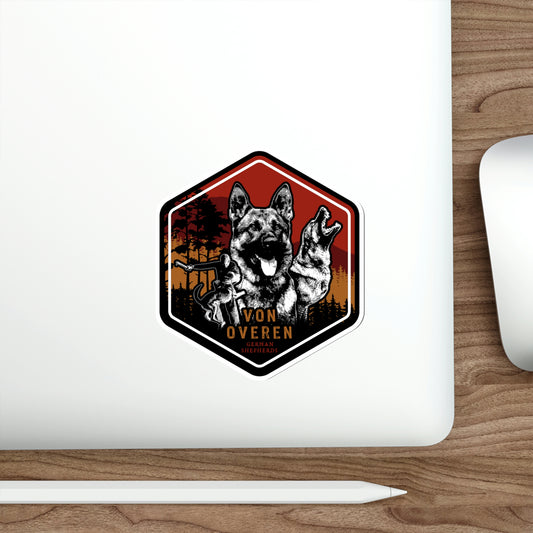 Von Overen German Shepherd Die-Cut Stickers